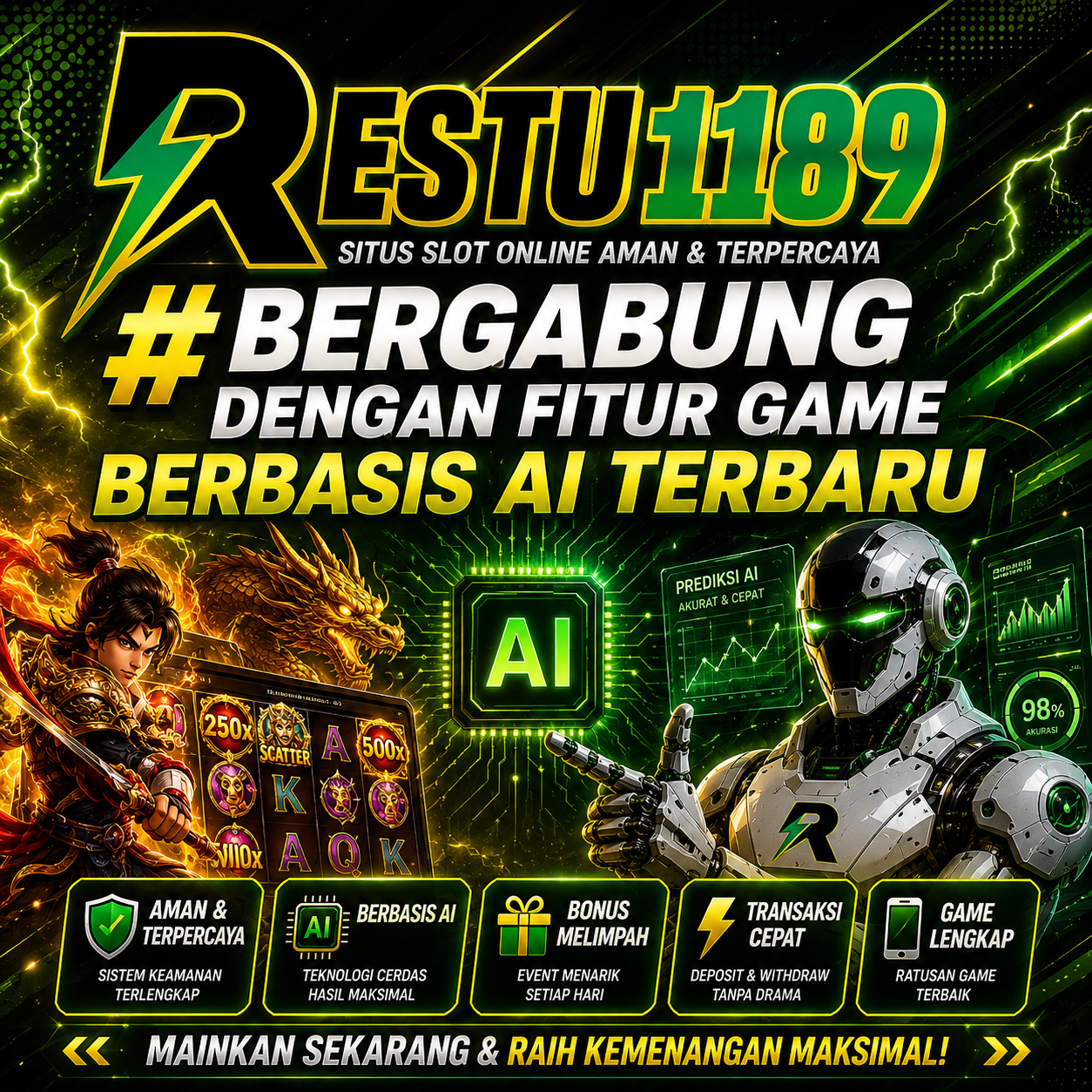 RESTU189 # Bergabung Dengan Fitur Game Berbasis AI Terbaru